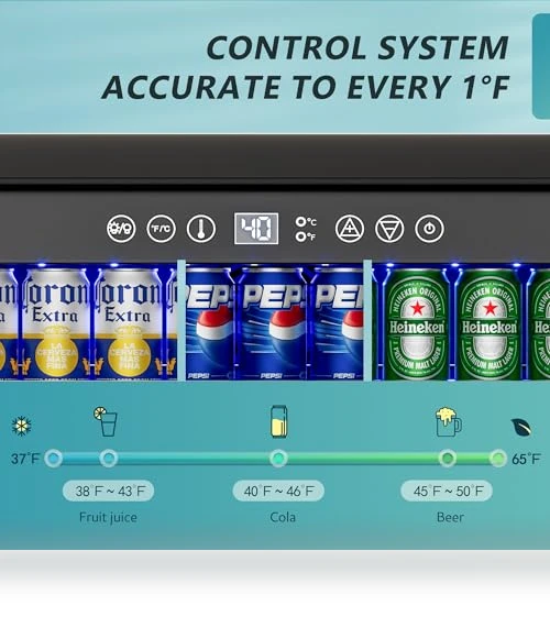 24 Inch Beverage Refrigerator — Mini Fridges, EUHOMY