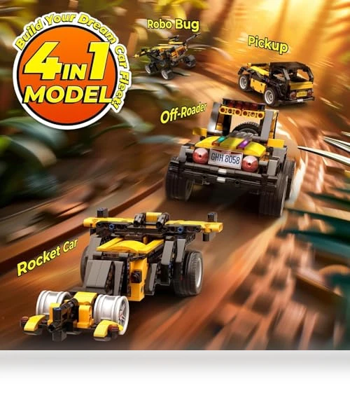 4-in-1 Robot Building Kit — Interactive Figures & Robots, Apitor