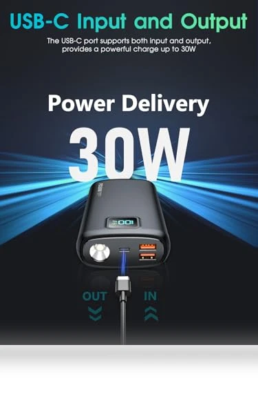 40000mAh Power Bank with PD 30W and QC 4.0 Quick Charging — Chargers, Jiangxi Xionel Electronic Technology Co., Ltd.