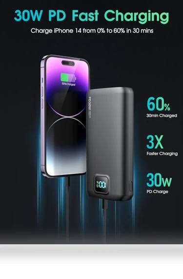 40000mAh Power Bank with PD 30W and QC 4.0 Quick Charging — Chargers, Jiangxi Xionel Electronic Technology Co., Ltd.