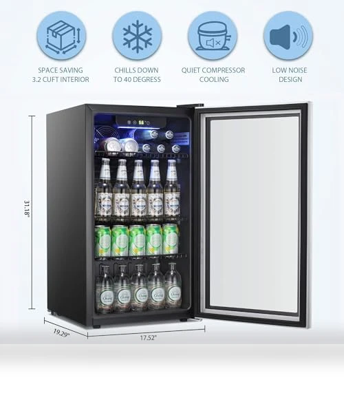 Beverage Refrigerator Cooler — Drink Coolers, Antarctic Star