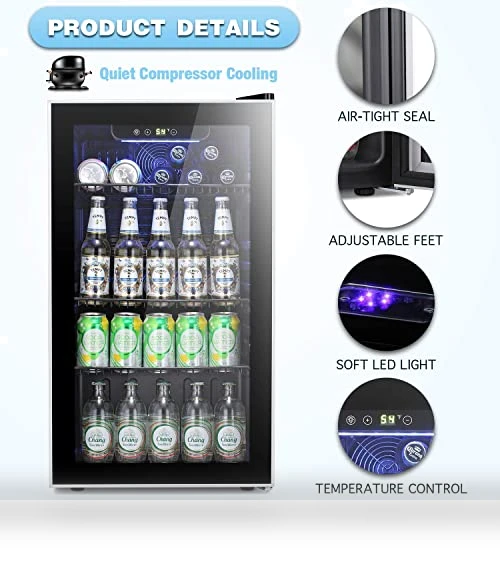 Beverage Refrigerator Cooler — Drink Coolers, Antarctic Star