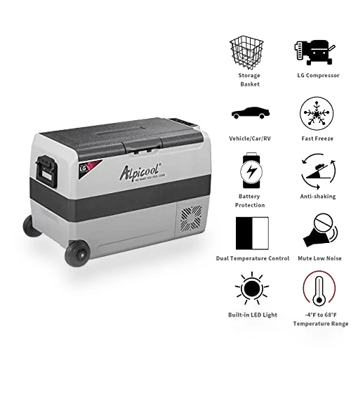 Dual Temperature Control 12 Volt Refrigerator — Mini Fridges, Alpicool