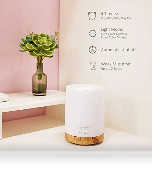 Essential Oil Diffuser with Humidifier — Diffusers, ASAKUKI