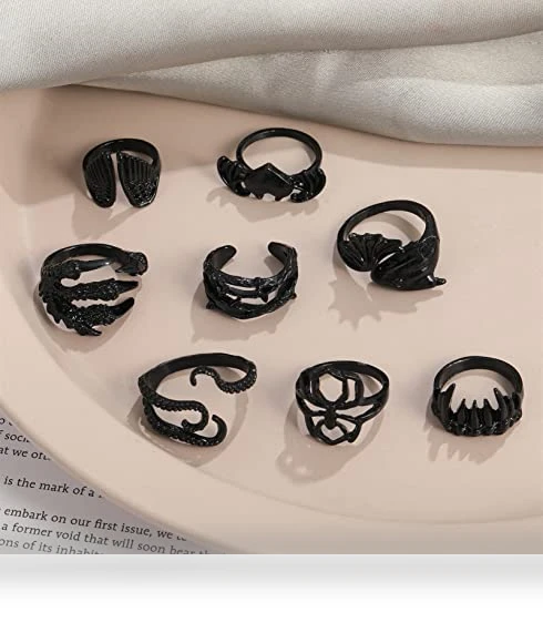 Gothic Vintage Rings Set — Men's Rings, iF ME Jewelry