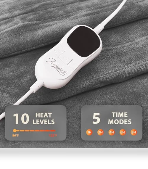Heated Blanket Electric Throw — Electric Blankets, Homemate