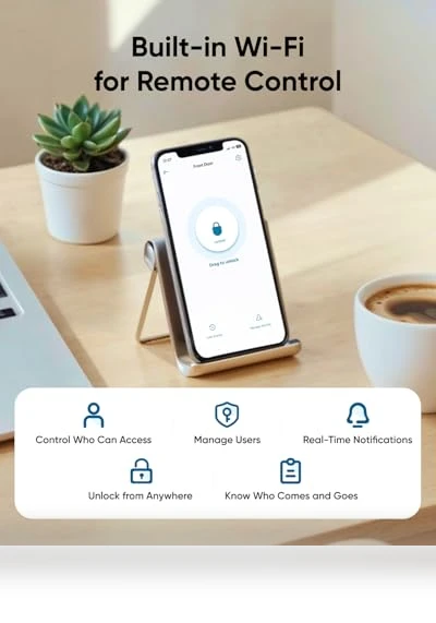 Keyless Fingerprint Door Lock with Handle — Biometric Security, eufy Security