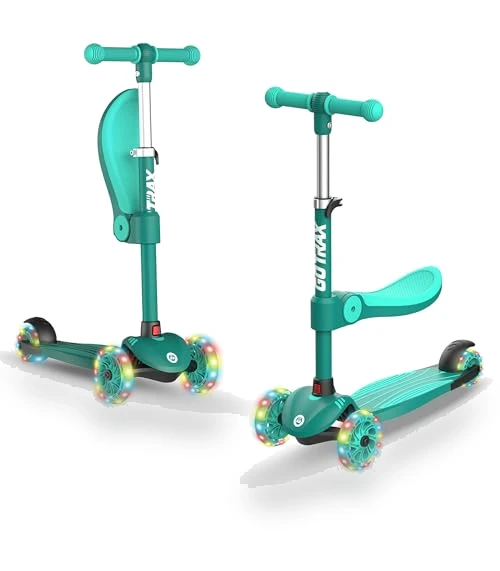 Kids Kick Scooter with LED Lighted Wheels — Push Scooters, Gotrax