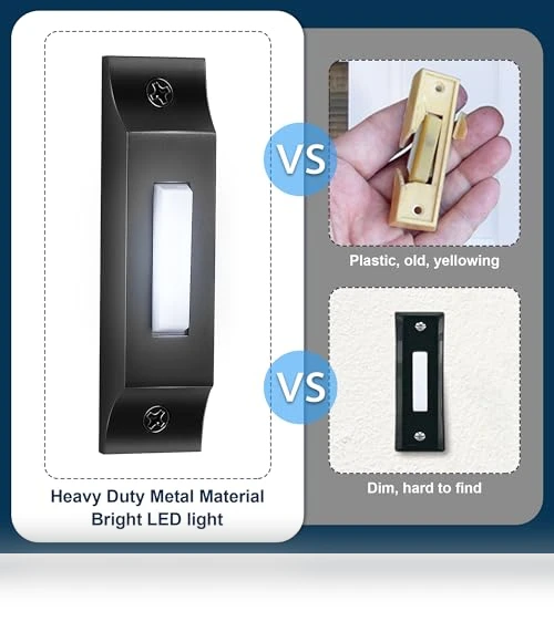 LED Lighted Doorbell Button — Push Buttons, Enhon