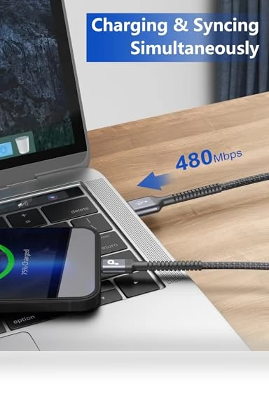 Nylon Braided Lightning Cable — Chargers & Cables, PRAKIE
