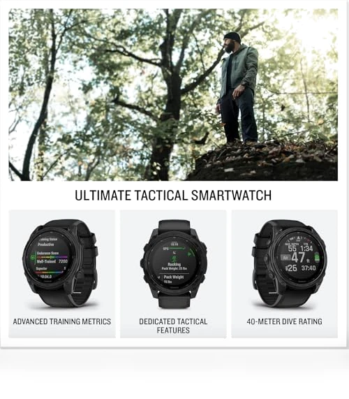 Premium Tactical GPS Smartwatch — Smartwatches, Garmin