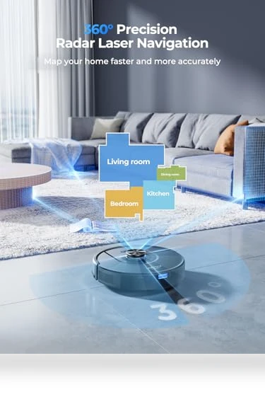 Robot Vacuum and Mop Combo — Smart Cleaning Robots, Laresar Clean