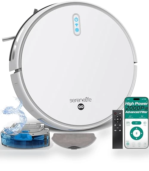 Robot Vacuum and Mop Combo — Smart Cleaning Robots, SereneLife
