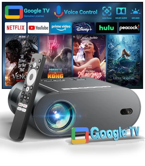 Smart 4K Projector with WiFi and Bluetooth — Home Theater Projectors, GooDee
