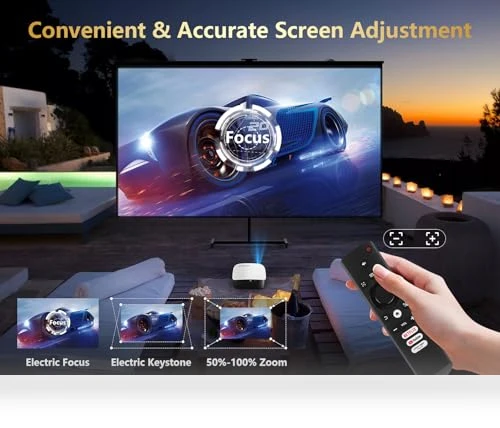 Smart 4K Projector — Home Theater Projectors, GooDee