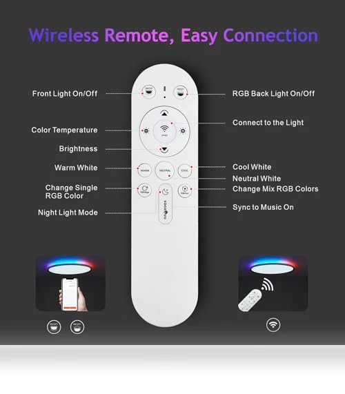 Smart Ceiling Light RGB — LED, VocgoUU
