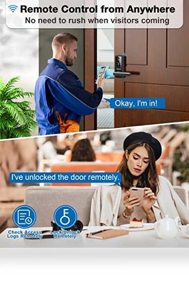 Smart Door Lock with Handle — Luggage Locks, GEONFINO