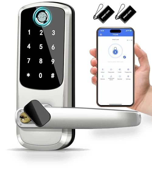 Smart Door Lock with Handle — Smart Home Security, MSR X6