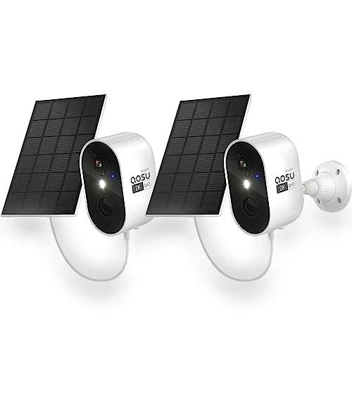 Solar Security Cameras Wireless Outdoor — Smart Home Security, AOSU