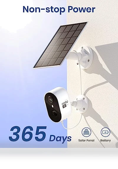 Solar Security Cameras Wireless Outdoor — Smart Home Security, AOSU