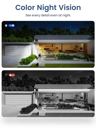 Solar Security Cameras Wireless Outdoor — Smart Home Security, AOSU