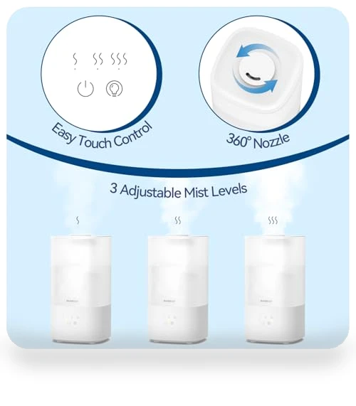 Top Fill Cool Mist Humidifier — Air Moisturizers, Rosekm