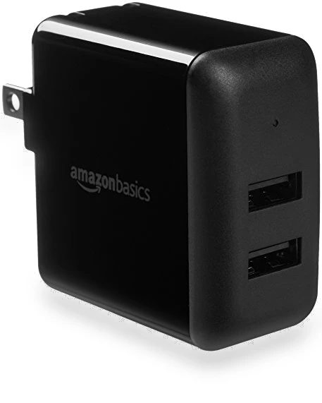 Two-Port USB-A Wall Charger — Charging Solutions, Amazon Basics