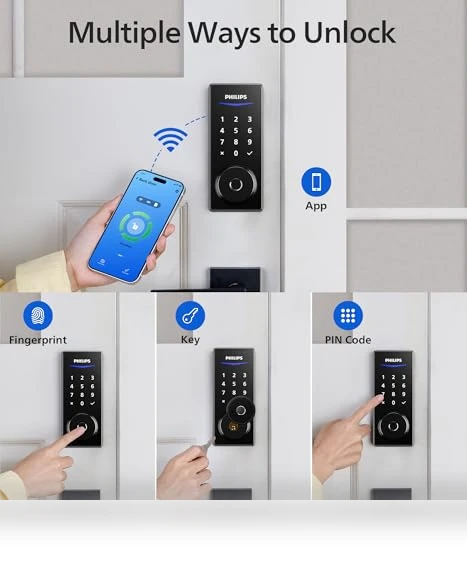 Wi-Fi Smart Door Lock — Deadbolts, Philips