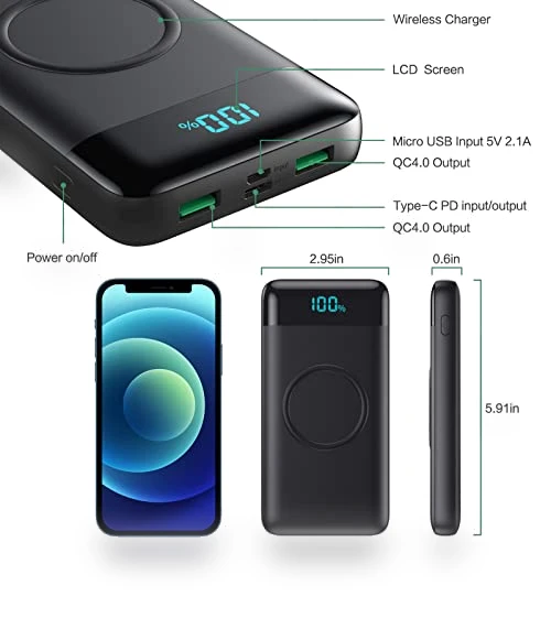 Wireless Portable Charger — Chargers, FOCHEW