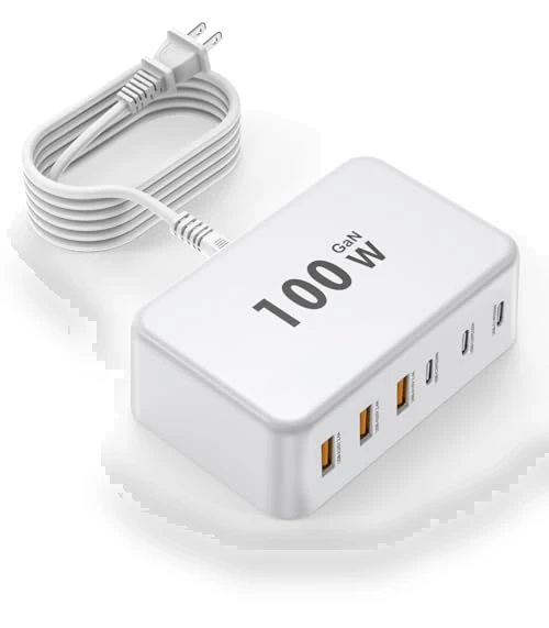 100W GaN 6 Port USB C Charging Station — Chargers, Fitquipment