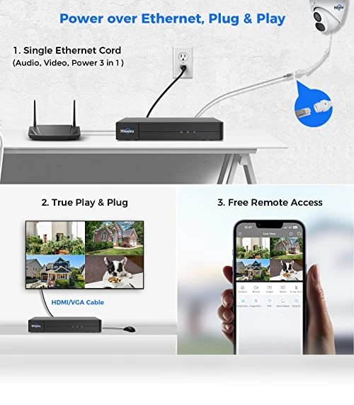 4K HD PoE Security Camera System — Security Cameras, Hiseeu