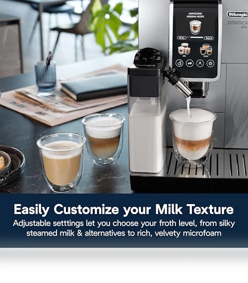 Automatic Espresso & Coffee Machine with Milk Frother — Coffee & Espresso Combos, De'Longhi