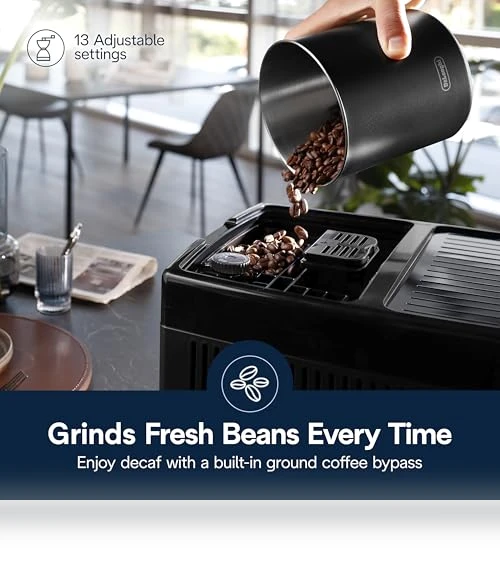 Automatic Espresso & Coffee Machine with Milk Frother — Coffee & Espresso Combos, De'Longhi