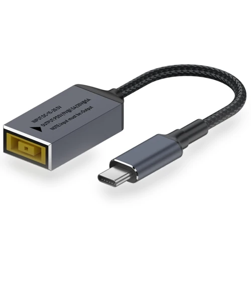 Big Square Female to USB-C / Type-C Male 100W Computer Charging Adapter Connector — Chargers & Adapters, Lenovo