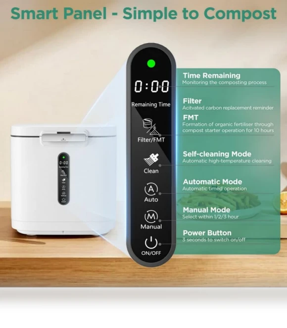 Electric Composter for Kitchen — Composting Bins, Fylecen