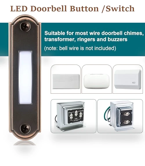 Lighted Doorbell Button — Push Buttons, Dreyoo