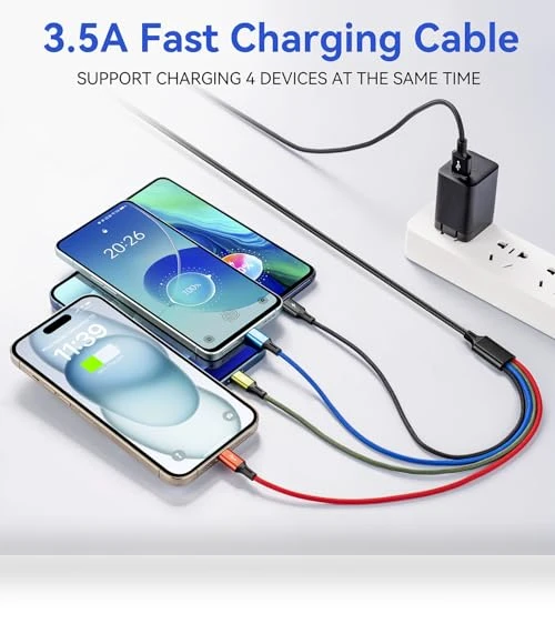 Multi Charging Cable 3.5A — Chargers, Minlu
