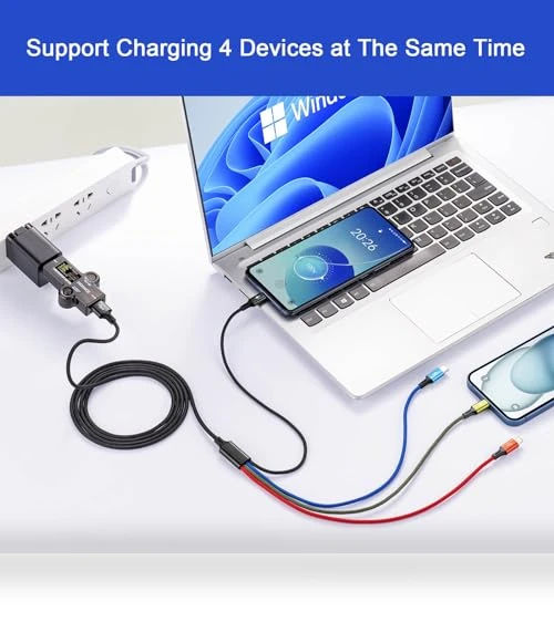 Multi Charging Cable 3.5A — Chargers, Minlu