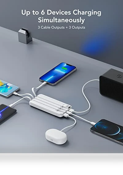 Portable Charger with Built-in Cables — Chargers, Charmast