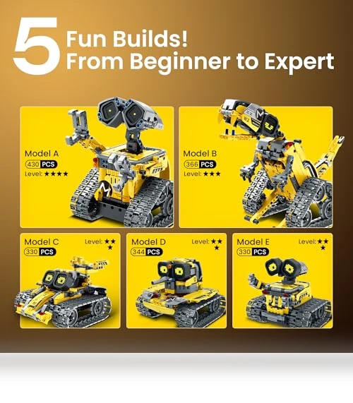 Robot Building Kit with Remote Control — Interactive Figures & Robots, Sillbird