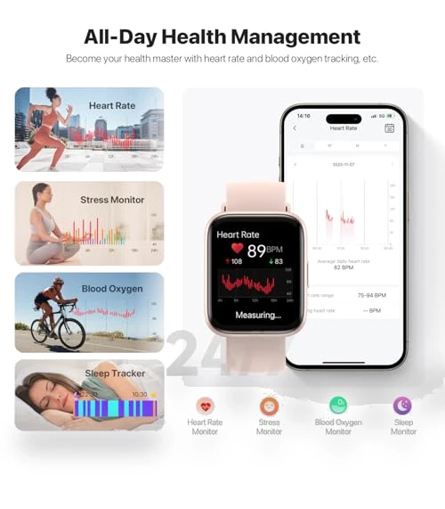 Smart Watch with AI Voice Assistant — Smartwatches, JeeJTek