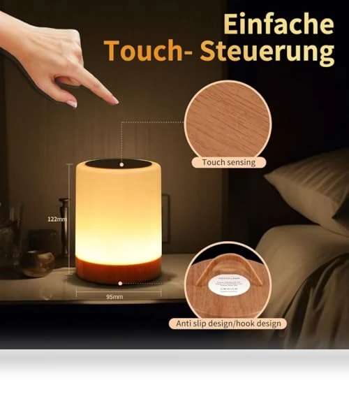 Touch Bedside Table Lamp — Lamps & Shades, OORUN