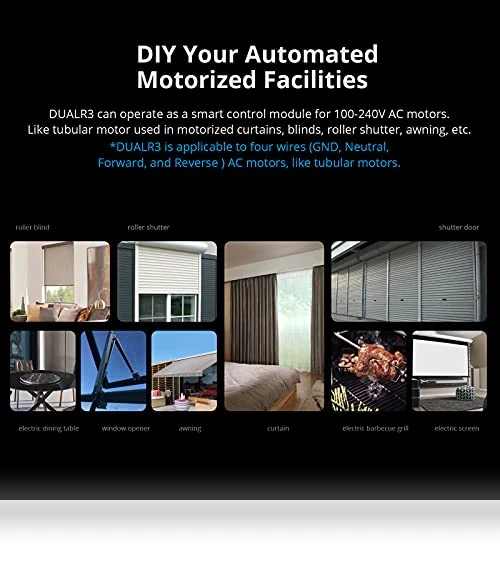 WiFi Smart Curtain Switch with Power Metering — Smart Home Hubs & Controllers, Sonoff