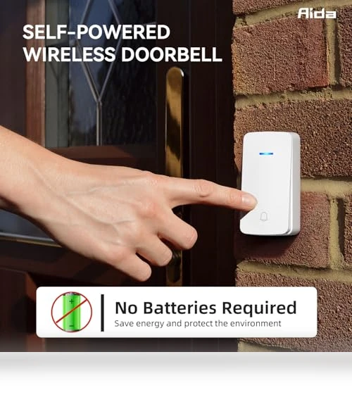Wireless Doorbell with Extra Socket — Kits, AIDA