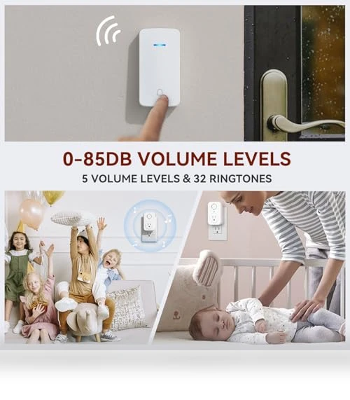 Wireless Doorbell with Extra Socket — Kits, AIDA