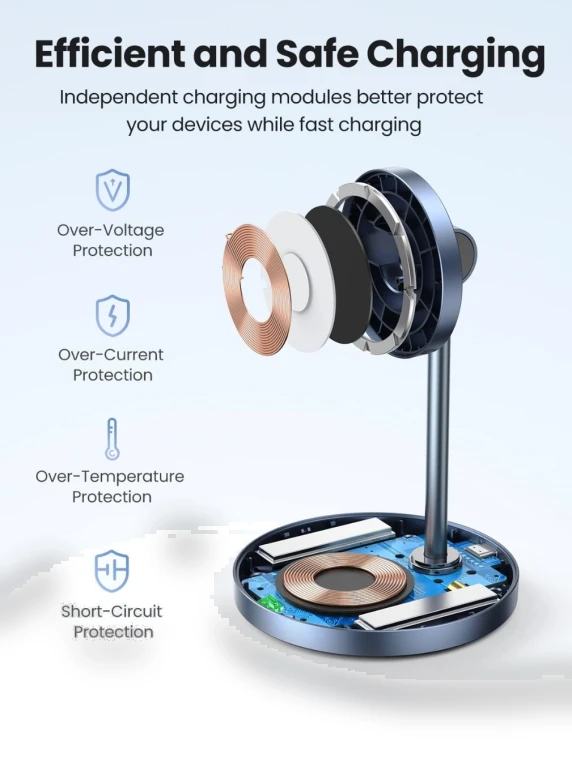 2-in-1 Magnetic Wireless Charging Station — Chargers, UGREEN