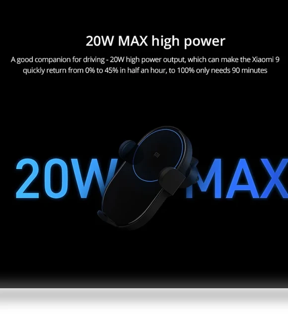 20W Max Wireless Car Charger — Chargers, Xiaomi