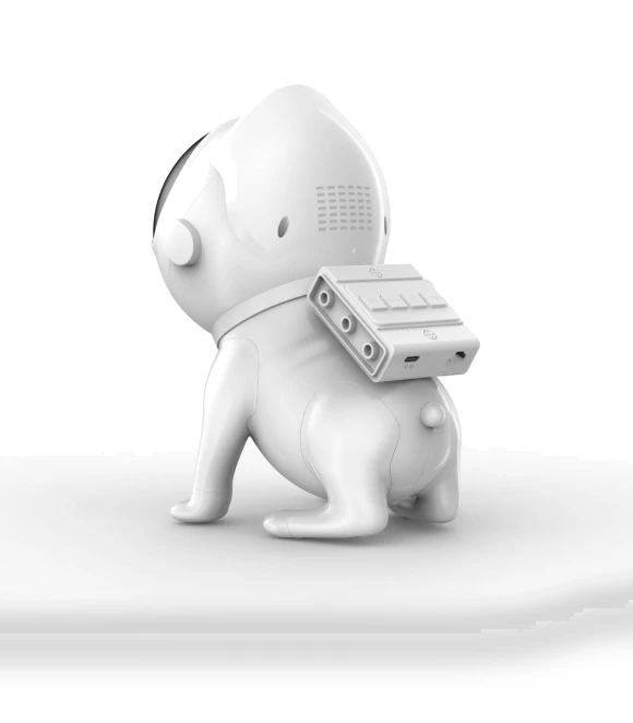 Astronaut Space Dog Bluetooth Speaker with Star Projection Light — Portable Audio