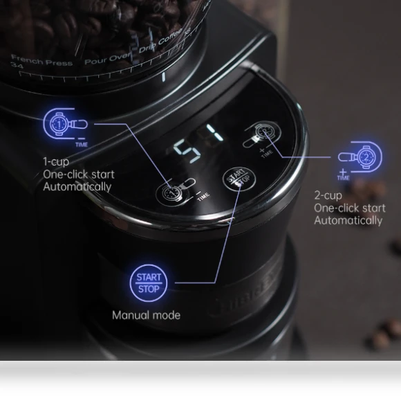 Automatic Burr Mill Electric Coffee Grinder — Electric Blade Coffee Grinders, HIBREW