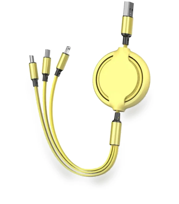 Retractable 3 in 1 Charging Cable — Charging Solutions